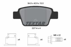 TEXTAR set placute frana, frana disc TEXTAR Q+ 2371401 (2371401)