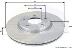 COMLINE Disc frana COMLINE ADC1153V - automobilus