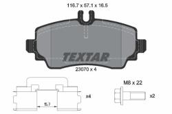 TEXTAR set placute frana, frana disc TEXTAR Q+ 2307003 (2307003)