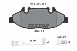 TEXTAR set placute frana, frana disc TEXTAR Q+ 2400701 (2400701)