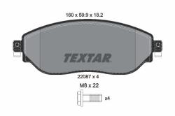TEXTAR set placute frana, frana disc TEXTAR Q+ 2208701 (2208701)