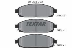 TEXTAR set placute frana, frana disc TEXTAR Q+ 2425001 (2425001)
