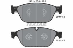TEXTAR set placute frana, frana disc TEXTAR Q+ 2516002 (2516002)