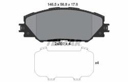 TEXTAR set placute frana, frana disc TEXTAR 2433701 (2433701)