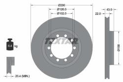 TEXTAR Disc frana TEXTAR 93117400 (93117400) - automobilus
