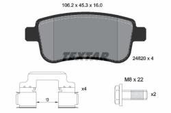 TEXTAR set placute frana, frana disc TEXTAR Q+ 2482001 (2482001)
