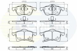 COMLINE set placute frana, frana disc COMLINE CBP3583 - automobilus