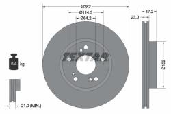TEXTAR Disc frana TEXTAR PRO 92144403 (92144403)