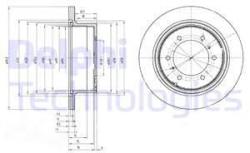 DELPHI Disc frana DELPHI BG3105 (BG3105) - automobilus