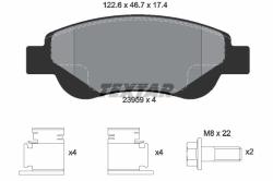 TEXTAR set placute frana, frana disc TEXTAR 2395901 - automobilus