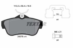 TEXTAR set placute frana, frana disc TEXTAR Q+ 2457801 (2457801)