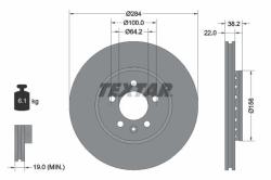 TEXTAR Disc frana TEXTAR 92103400 (92103400)