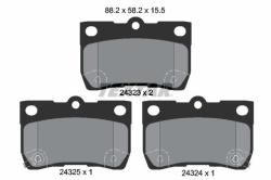 TEXTAR set placute frana, frana disc TEXTAR 2432301 (2432301)