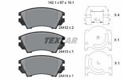 TEXTAR set placute frana, frana disc TEXTAR 2441201 (2441201)