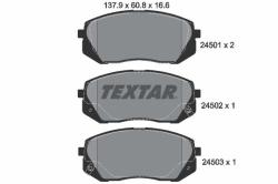 TEXTAR set placute frana, frana disc TEXTAR Q+ 2450101 (2450101)