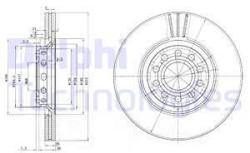 DELPHI Disc frana DELPHI BG3657 (BG3657) - automobilus