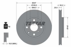 TEXTAR Disc frana TEXTAR PRO 92141903 (92141903)