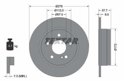 TEXTAR Disc frana TEXTAR 92163103 - automobilus