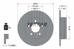 TEXTAR Disc frana TEXTAR PRO 92163103 (92163103)