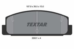 TEXTAR set placute frana, frana disc TEXTAR 2003101 (2003101)
