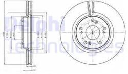 DELPHI Disc frana DELPHI BG4224 (BG4224) - automobilus