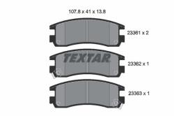 TEXTAR set placute frana, frana disc TEXTAR 2336101 (2336101)