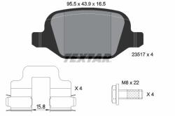 TEXTAR set placute frana, frana disc TEXTAR 2351703 (2351703)