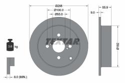 TEXTAR Disc frana TEXTAR PRO 92126103 (92126103)