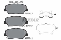 TEXTAR set placute frana, frana disc TEXTAR 2575701 (2575701)