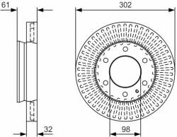 Bosch Disc frana BOSCH 0 986 479 V32 (0 986 479 V32) - automobilus