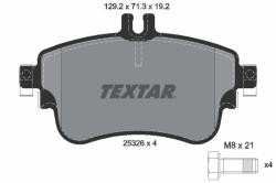 TEXTAR set placute frana, frana disc TEXTAR Q+ 2532601 (2532601)