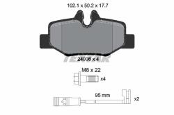 TEXTAR set placute frana, frana disc TEXTAR Q+ 2400801 (2400801)