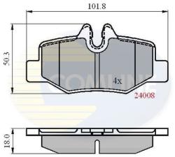 COMLINE set placute frana, frana disc COMLINE CBP01306 - automobilus