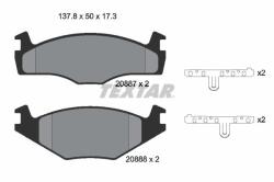TEXTAR set placute frana, frana disc TEXTAR 2088708 (2088708)