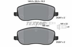 TEXTAR set placute frana, frana disc TEXTAR Q+ 2026101 (2026101)