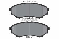 TEXTAR set placute frana, frana disc TEXTAR 2435301 (2435301)