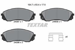 TEXTAR set placute frana, frana disc TEXTAR Q+ 2459701 (2459701)