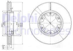 DELPHI Disc frana DELPHI BG3817 (BG3817)