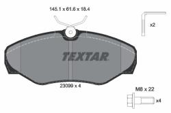 TEXTAR set placute frana, frana disc TEXTAR Q+ 2309902 (2309902)