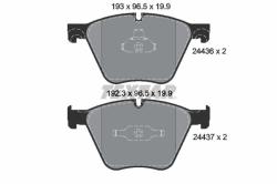 TEXTAR set placute frana, frana disc TEXTAR Q+ 2443601 (2443601)