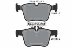 TEXTAR set placute frana, frana disc TEXTAR Q+ 2535301 (2535301)