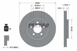 TEXTAR Disc frana TEXTAR PRO+ 92082305 (92082305)