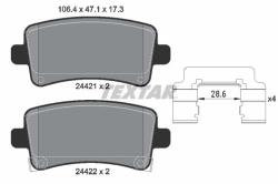 TEXTAR set placute frana, frana disc TEXTAR Q+ 2442102 (2442102)