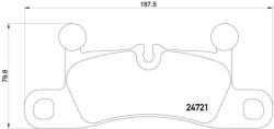 BREMBO set placute frana, frana disc BREMBO PRIME LINE P 65 027 (P 65 027)