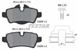TEXTAR set placute frana, frana disc TEXTAR Q+ 2428901 (2428901)