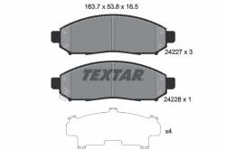 TEXTAR set placute frana, frana disc TEXTAR 2422701 - automobilus