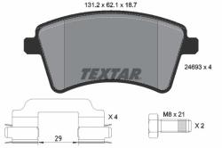 TEXTAR set placute frana, frana disc TEXTAR Q+ 2469301 (2469301)