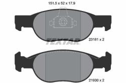 TEXTAR set placute frana, frana disc TEXTAR Q+ 2318101 (2318101)