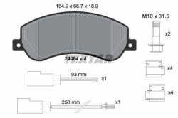 TEXTAR set placute frana, frana disc TEXTAR Q+ 2448401 (2448401)