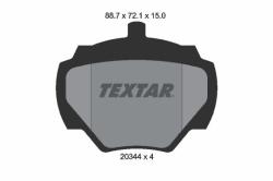TEXTAR set placute frana, frana disc TEXTAR 2034402 (2034402)